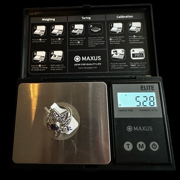 Unique Amethyst Sterling Silver Ring - Picture 8 of 10